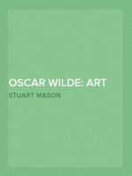 Oscar Wilde: Art and Morality
A Defence of "The Picture of Dorian Gray"