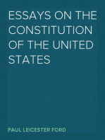 Essays on the Constitution of the United States