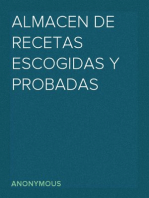 Almacen de recetas escogidas y probadas