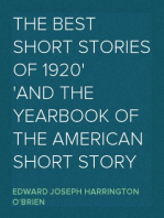 The Best Short Stories of 1920
and the Yearbook of the American Short Story