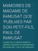 Mémoires de madame de Rémusat (3/3)
publiées par son petit-fils, Paul de Rémusat
