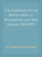 The Campaigns of the British Army at Washington and New Orleans 1814-1815