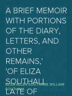 A Brief Memoir with Portions of the Diary, Letters, and Other Remains,
of Eliza Southall, Late of Birmingham, England