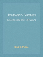 Johdanto Suomen kirjallishistoriaan