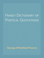 Handy Dictionary of Poetical Quotations