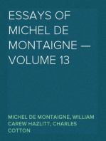 Essays of Michel de Montaigne — Volume 13