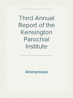 Third Annual Report of the Kensington Parochial Institute