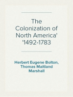 The Colonization of North America
1492-1783