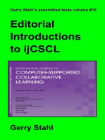 Editorial Introductions to ijCSCL: Gerry Stahl's eLibrary, #16