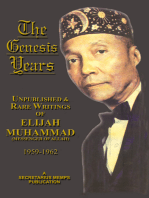 The Genesis Years: Unpublished and Rare Writings of Elijah Muhammad 1959 - 1962
