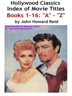 HOLLYWOOD CLASSICS Index of Movie Titles BOOKS 1-16