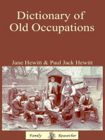 Dictionary of Old Occupations