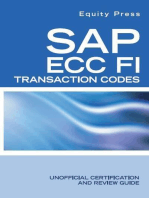 SAP ECC FI Transaction Codes