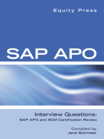 SAP APO Interview Questions, Answers, and Explanations