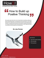 How to Build up to Positive Thinking