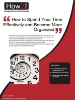 How to Spend Your Time Effectively and Become Well Organized