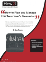 How to Plan and Manage Your New Year's Resolutions