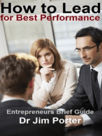 How to Lead for Best Performance