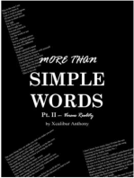 More Than Simple Words Pt. II