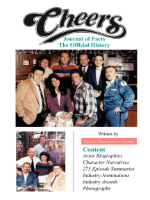 Cheers Tv Show A Comprehensive Reference By Sps Sitcom Preservation Society Ebook Scribd