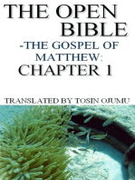 The Open Bible: The Gospel of Matthew: Chapter 1