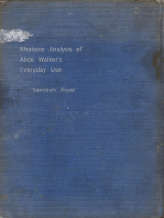 Rhetoric Analysis of Alice Walker's Everyday Use