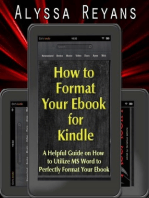 How to Format Your Ebook for Kindle