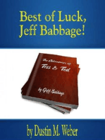 Best of Luck, Jeff Babbage!