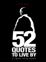 52 Quotes to live by
