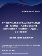 Primary School ‘KS2 (Key Stage 2) - Maths – Addition and Subtraction Practice - Ages 7-11’ eBook