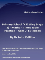 Primary School ‘KS2 (Key Stage 2) - Maths – Times Table Practice - Ages 7-11’ eBook