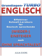 Grundlagen-Turbo Englisch Effektiver Schnell-Lernkurs für deutsch sprechende (Wieder-)Einsteiger auch ohne Sprachtalent