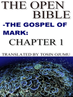 The Open Bible: The Gospel of Mark: Chapter 1