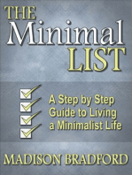 The Minimal LIST: A Step by Step Guide to Living a Minimalist Life