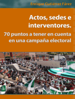 Actos, sedes e interventores. 70 puntos a tener en cuenta en una campaña electoral.