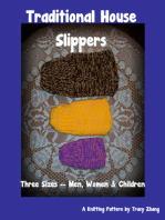 Traditional House Slippers for Men, Women & Children, A Knitting Pattern