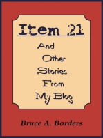Item 21 And Other Stories From My Blog