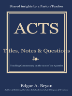 Acts: Titles, Notes & Questions