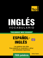 Vocabulario Español-Inglés Británico: 7000 Palabras Más Usadas