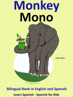 Learn Spanish: Spanish for Kids. Bilingual Book in English and Spanish: Monkey - Mono.: Learning Spanish for Kids., #3