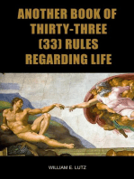 Another Book of Thirty-Three (33) Rules Regarding Life