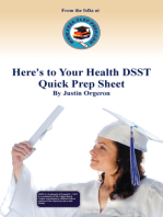Here's to Your Health DSST Quick Prep Sheet