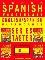 Learn Spanish Vocabulary: Series Taster - English/Spanish Flashcards