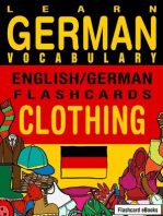 Learn German Vocabulary: English/German Flashcards - Clothing