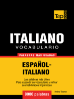 Vocabulario Español-Italiano: 9000 Palabras Más Usadas