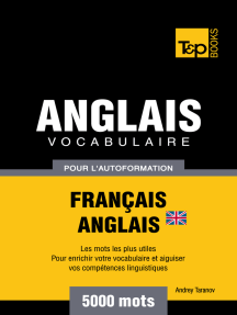 Vocabulaire Français-Anglais britannique pour l'autoformation: 5000 mots
