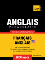 Vocabulaire Français-Anglais américain pour l'autoformation: 9000 mots