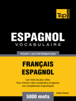 Vocabulaire Français-Espagnol pour l'autoformation: 5000 mots