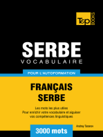 Vocabulaire Français-Serbe pour l'autoformation: 3000 mots