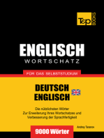 Wortschatz Deutsch-Britisches Englisch für das Selbststudium: 9000 Wörter